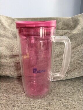 Bubba Plastic Tumbler With Handle 32oz Slide Lock Lid Pink